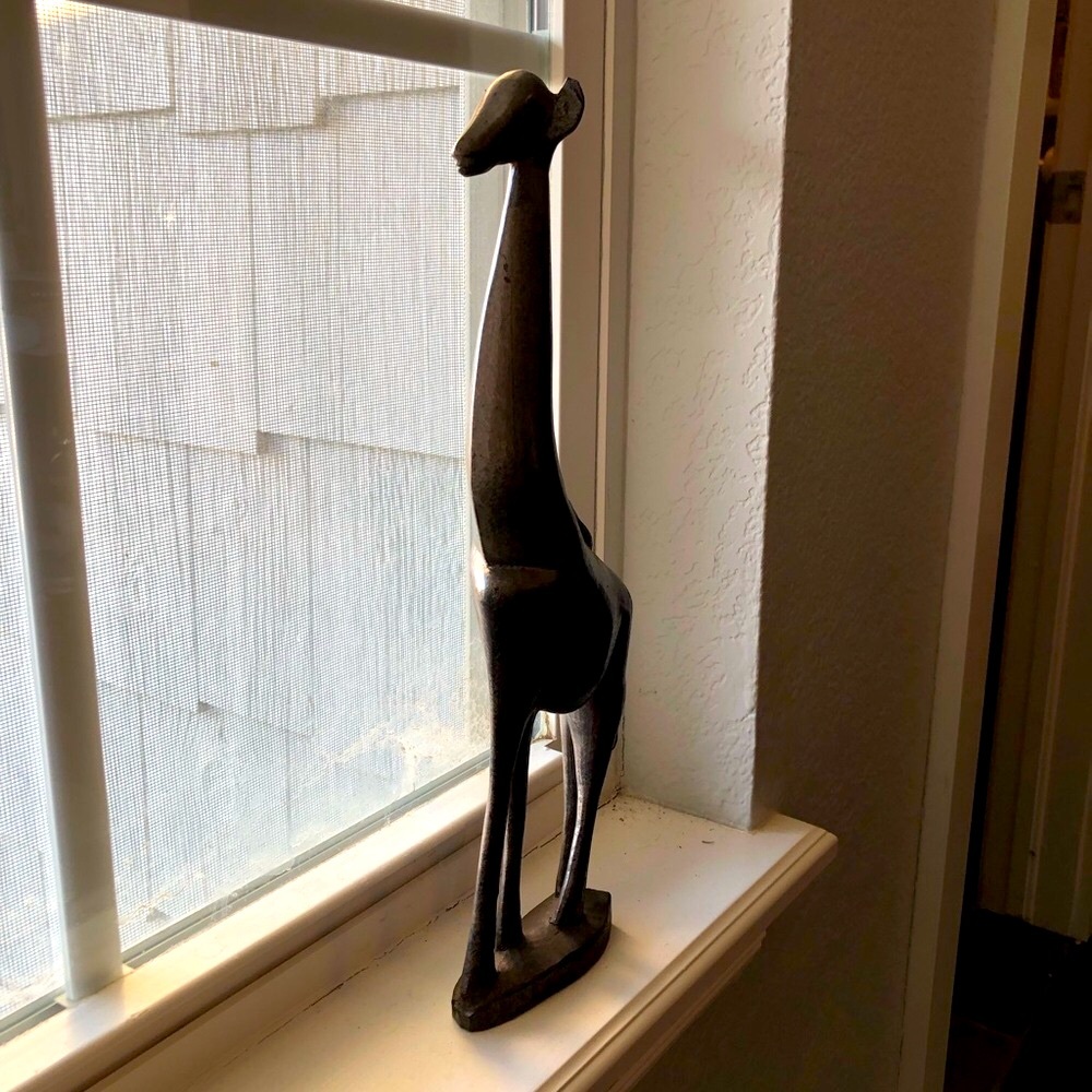 Handcarved Wooden Giraffe
